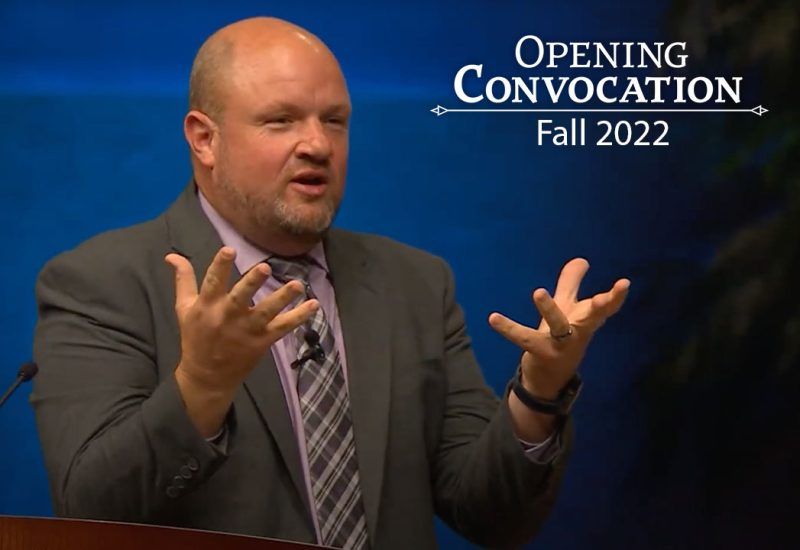 Ray McCormick speaking for Fall 2022 Opening Convocation